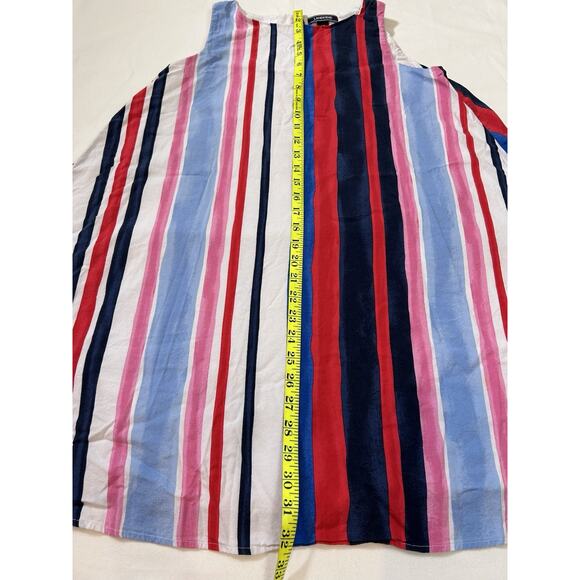 Lands' End Girls Trapeze Dress Size 14‎ Sleeveless Cotton Patriotic Sundress - Picture 4 of 9
